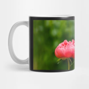 Peach peony flower Mug